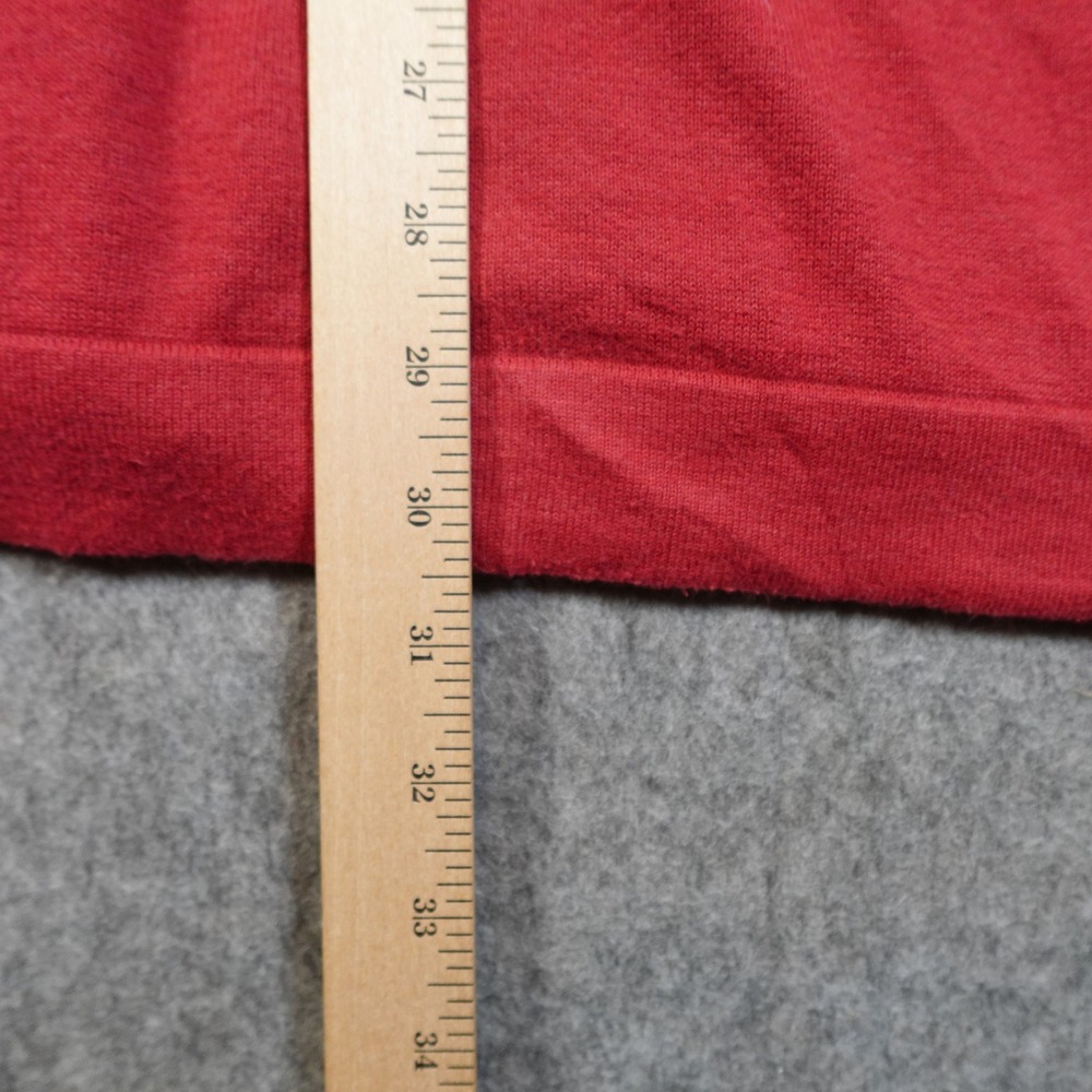 J Jill Sweater Womens Small Red Long Cardigan Knit V Neck Tunic - Picture 8 of 9